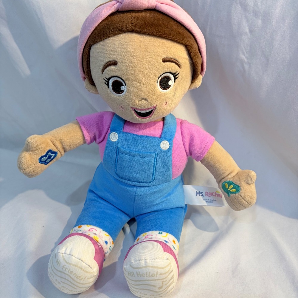 Ms Rachel Speak and Sing Doll Plush Talking Educational Toy Kids TV Character